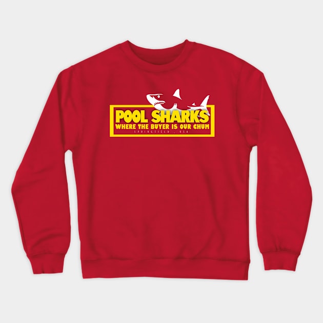 Pool Sharks Crewneck Sweatshirt by inesbot